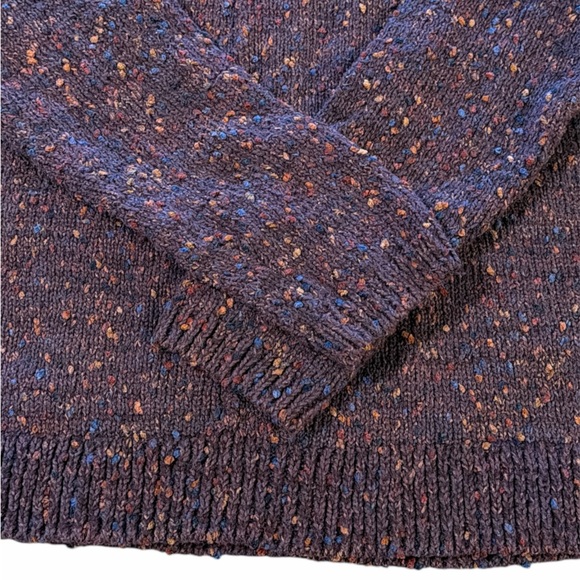 J.Jill Sweater Size M Petite Plum Burgundy Pullover Long Sleeves Relaxed Fit - Picture 6 of 12